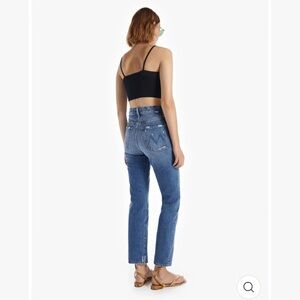 MOTHER Denim High Waisted Hiker Hover Straight Leg Jeans